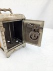 Antique Cast Iron Toy Combination Safe Still Bank 4 2 5     3 1 5  Working