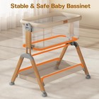 3-in-1 Baby Bedside Bassinet Sleeper Newborn Rocking Cradle Portable Bed Net