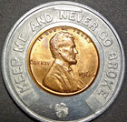 Encased Lucky Penny - 1964 Lincoln Cent - Gerlach s Money Shop