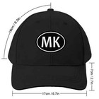 Mk Monogram White Baseball Cap Unisex Anime Dropship Hat