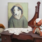 Folk Colonial Reproduction Medieval Primitive Vintage Style Dog Series  4 Sign