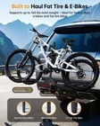 2 Fat Bike Rack Carrier Vehicle Mount Truck Hitch Heavy Duty Folding W  Lock New