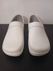 Klogs White Leather Women Nursing Work Shoes Size 7m  us  White Slip On 