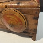 Antique Primitive Handmade Wooden Sliding Spice Box 6 Compartments India 