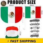 Bbto Set Of 3 Mexican Flags Car Accessories For Vehicles