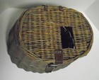 Vintage Fishing Creel Trout Old Cabin River Lake Fish Woven Willow Basket Read