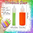 24pcs Colored Art Sand Kit  1 25oz Bottles Diy Craft Set For Adults  Scenic Terr