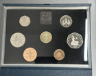 1985 Great Britain Proof Coin Collection United Kingdom Royal Mint 7 Coin Set