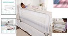 43-inch Swing Down Toddler Bed Rail Guard     No Tools Required For Safety