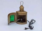 Green Color Handcrafted Nautical Port And Starboard Electric Lantern 12  Inch