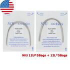 100pcs Dental Orthodontic Arch Wire Niti Stainless Steel Round Rectangular Ovoid