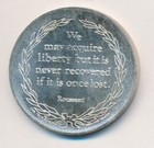 Liberty Metals 1 One Troy Ounce 999 Silver Round Vintage