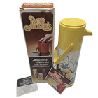 Vintage Aladdin Thermos Coffee Dispenser Yellow Floral  new Open Box 