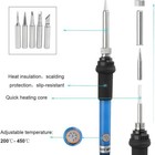 Soldering Iron Electric Gun Adjustable Temperature 60w Welding Solder Wire Kit