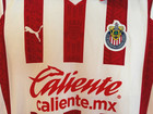 New Puma Chivas Home S Rep Soccer Jersey 20 21 Red   White Women s Size Small