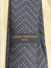 Louis Vuitton Lv Zigzag Monogram Flower Silk Tie Navy Italy Boxed New 5963ak
