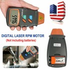Handheld Digital Laser Tachometer Rpm Test Tester Engine Motor Speed Gauge Us