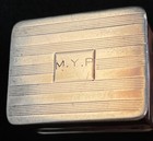 Volupte Sterling Silver Book Form Pill   Trinket Box
