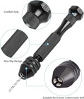 31pcs Mini Hand Drill Pin Vise Set Manual Keyless Chuck Micro Drill Bits Tool