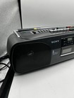 Vintage Sony Cfs-w404 Portable Stereo Double Cassette Boombox Radio Read  f