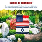 Usa-israel Friendship Garden Flag - 12  18 Inch - Outdoor Flag Vibrant Color