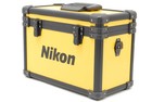 Nikon Vintage Yellow Hard Aluminum Camera Lens Trunk Case From Japan near Mint 