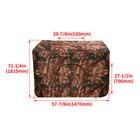 2 Person Camouflage Black Steel cloth 7  Tall Quad Pod Hunting Blind Cover