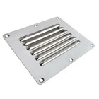 Pair  Rectangle Louvered Vent Stainless Steel Marine Boat Vent  5   4-1 2 