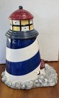 Vintage Lighthouse Cookie Jar Light Up Sound Fog Horn Ship Sounds Ceramic 12 