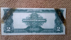 1899  2 Two Dollar Silver Certificate Note  nickname Of Mini Porthole   Vf  vf  