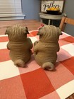 Pug Figurines Set Of Two  Male And Female  hug A Pug     pugs And Kisses  4x2