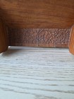 Vintage Wood Carved Wall Letter Organizer With 3 Key Hooks 18 X 9 25 