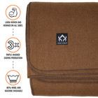 Arcturus Wool Blanket - 4 5 Lbs  Warm  Washable  64  X 88   camel 