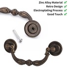 10pc 3  Vintage Bronze Handle Knob Drop Bail Dresser Drawer Antique Cabinet Pull