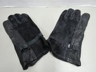Usgi Black Leather D3a Gloves Shell Cattlehide Size 5 Nos 1990 Suede Back