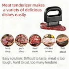 Meat Tenderizer With 48 Stainless Steel Ultra Sharp 13  11 6  4 2cm  Black