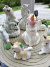 Lot Of 8 Unicorns Porcelain Figurines  Made In Taiwan  
