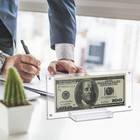 Hipiwe Acrylic Dollar Bill Frame Holder  2 Pack Currency Display Case    