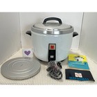 Vintage National Automatic Rice Cooker White Stainless Steel Lid New Inperfectio