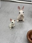 Hagen Renaker Rabbits birds nest hungry Baby 11 Pc Miniatures