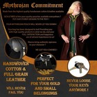 Leather Belt Pouch Medieval Renaissance Larp  Sca Cosplay Waist Bag Black Small