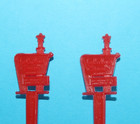 Vintage 2 Red Holiday Inn Motel Hotel Swizzle Cocktail Drink Stirrer Stir Sticks