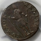 1788 Massachusetts Half Cent Colonial Copper Coin - Pcgs Vf Details