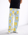 Nailong Fluffy Pyjama Pants Cute Dragon Plush Unisex Wide Leg Loungewear