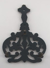 Cast Iron Butterfly Trivet  9  Long Footed Marked P On Back Vintage