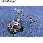 24f Metal 4 Servo Mechanical Arm Aluminum Alloy Bracket clamper Robot Arm