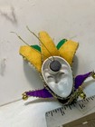 Vintage Ceramic Mardi Gras 3 Inch Mask  Wall Hanging Free Shipping