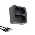 Dual Battery Charger Usb Charging Dock For Ring Rechargeable Doorbell V4