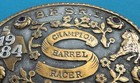 Vtg Old Western Frontier Sterling Silver Fill Rodeo Champion Trophy Belt Buckle