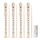 4 Pack Recorder Instrument For Kids 8hole Plastic Soprano Recorders For Beginner